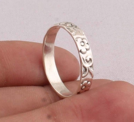 Middle Finger Ring 925-Sterling Solid Silver Ring, Band Ring, Engagement Ring, Simple Sober Band Ring, Valentine's day Gift Ring For Girls