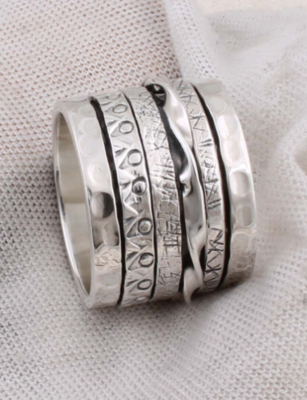 AAA Stunning Designer Ring, Spinner Ring, Anxiety Ring, Meditation Ring, Spinning Ring, Thumb Ring, Handmade Jewelry Gift