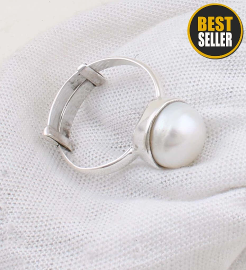 Freshwater Pearl Ring,Antique Silver Ring,Sterling Silver Ring,Engagement Ring,Fortune Ring Gift For Her Valentine BOHO SILVER