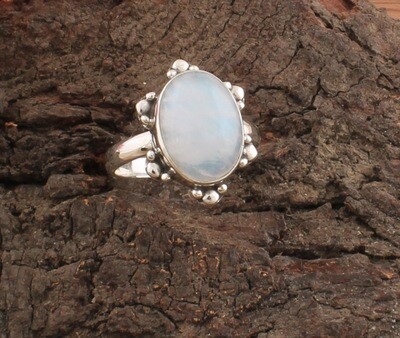 Natural Rainbow Moonstone Ring - Solid 925 Sterling Silver Ring - Designer Ring - Engagement Oval Shape Ring - Handmade Jewelry For Women Weddings Gifts For Her
