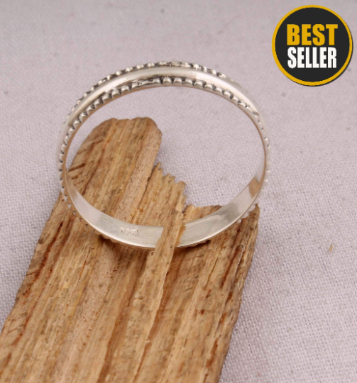 Middle Finger Ring 925-Sterling Solid Silver Ring, Band Ring, Engagement Ring, Simple Sober Band Ring, Valentine's day Gift Ring For Girls