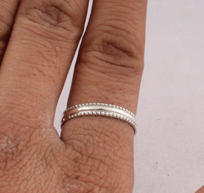 Middle Finger Ring 925-Sterling Solid Silver Ring, Band Ring, Engagement Ring, Simple Sober Band Ring, Valentine's day Gift Ring For Girls