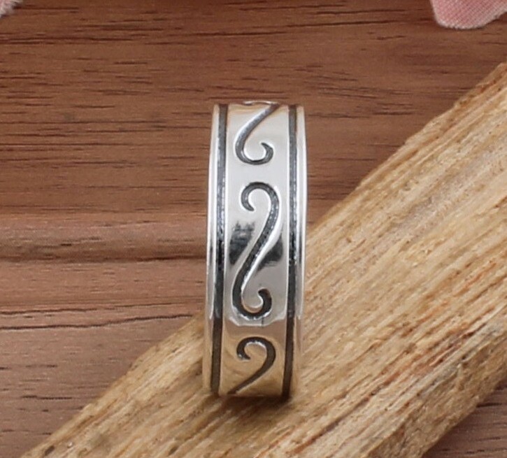 Amazing 925 Sterling Solid Silver Ring / AAA Quality Boho Ring / Antique Designer Silver Ring / Thumb Ring / Silver Band Ring Ecwid Cyber-2022 BOHO SILVER