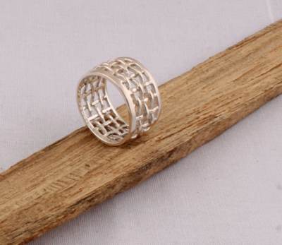 Big Size 925 Sterling Silver Unique Ring For Women, Plain Sterling Silver Ring, Channel Ring, Middle Finger, Silver Jewelry