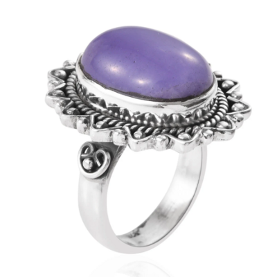 Amazing Purple Jade Top Quality Gemstone Ring,925-Antique Silver Ring, Middle Finger Ring, Antique Silver Ring, Wedding Ring Gift For Her