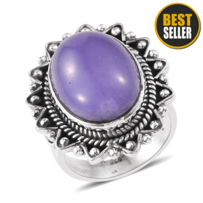 Amazing Purple Jade Top Quality Gemstone Ring,925-Antique Silver Ring, Middle Finger Ring, Antique Silver Ring, Wedding Ring Gift For Her