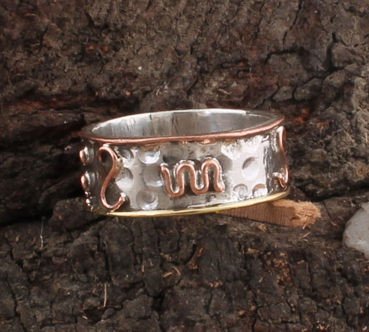 Amazing Three Tone 925 Sterling Solid Silver Ring / AAA Quality Boho Ring / Antique Designer Silver Ring / Thumb Ring / Silver Band Ring Ecwid Cyber-2022 BOHO SILVER