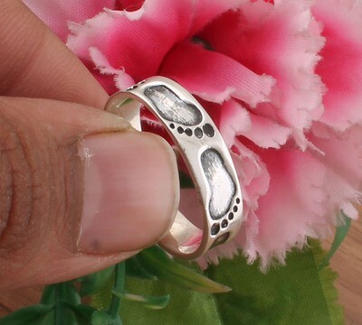 Footwear 925 Sterling Solid Silver AAA Quality Boho Ring / Antique Designer Silver Ring / Thumb Ring / Silver Band Ring Ecwid Cyber-2022 BOHO SILVER