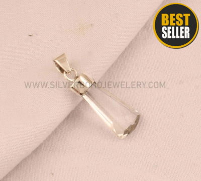 Natural Crystal Faceted Fancy Gemstone Silver Pendant - 925 Sterling Silver Pendant - Designer Wedding Jewelry - Gift For Women