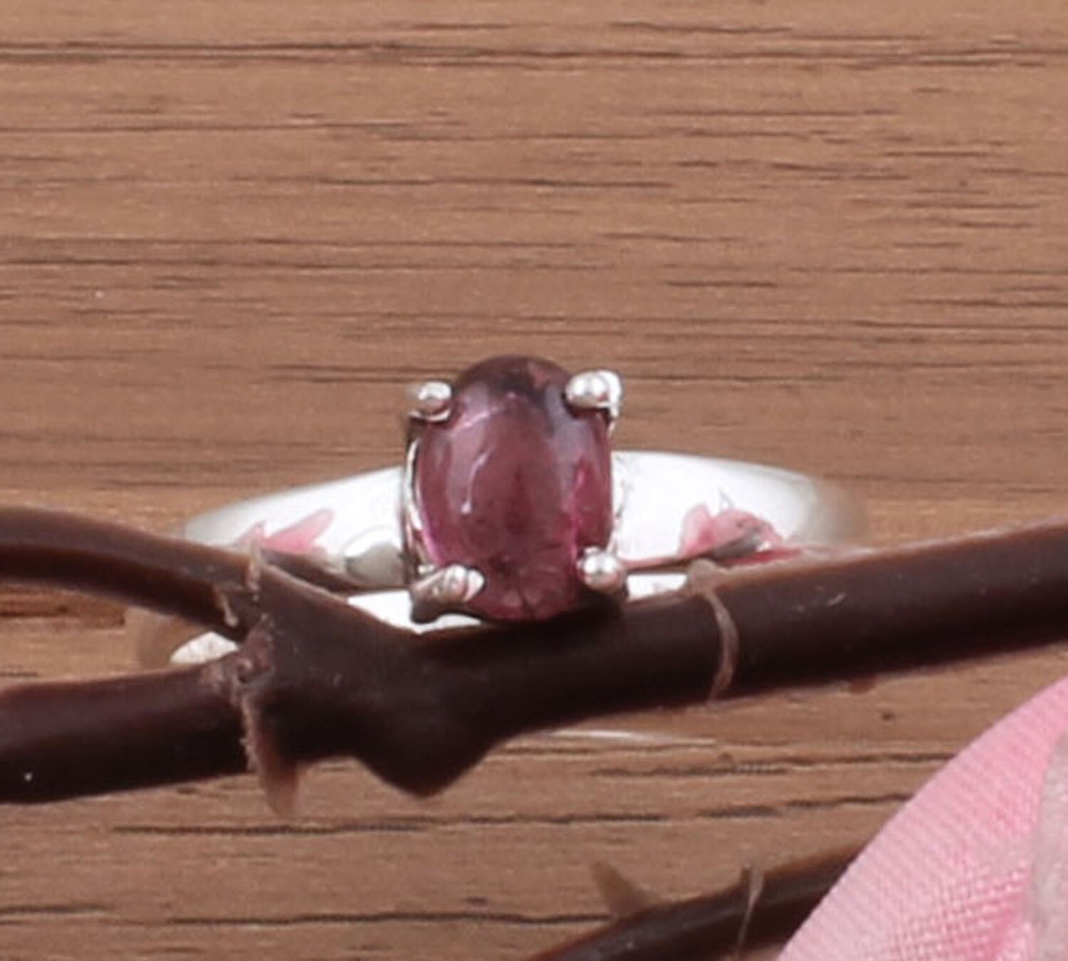 Prong Set Ruby Jade 925 Sterling Solid Silver Gemstone Ring - Simple Jewelry - Engagement Oval Shape Ring - Handmade Ring For Women Weddings Gifts Idea
