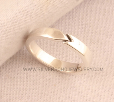 Arrow Adjustable Silver Ring - 925 Sterling Silver Adjustable Band Ring - Bohemian Ring - Handmade Women Band Ring - Boho Arrow Ring For Her