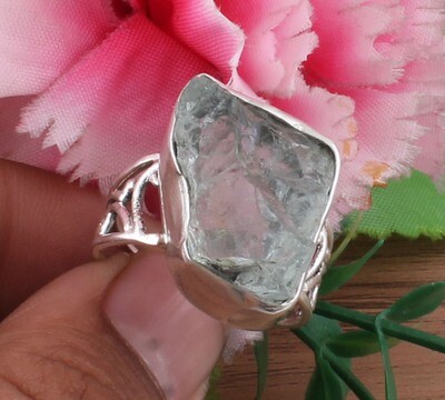 AAA+Quality Aquamarine Ring - Rough Ring - 925 Sterling Solid Silver Ring - Index Finger Rough Aquamarine Gemstone Row Ring - One Of Kind Ring AAA+Quality Aquamarine Ring - Rough Ring - 925 Sterling Solid Silver Ring - Index Finger Rough Aquamarine Gemstone Row Ring - One Of Kind Ring