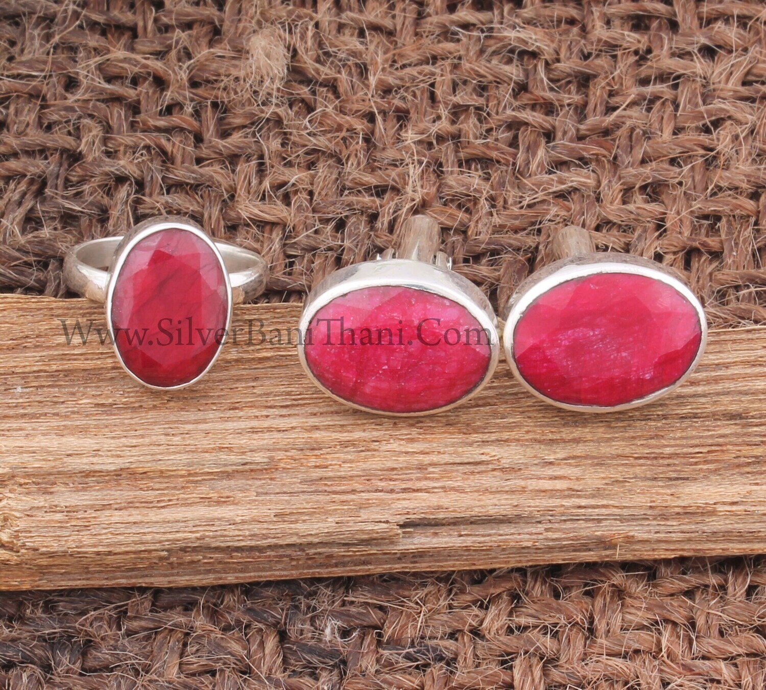 Men's Ruby Gemstone Jewelry Solid 925 Sterling Silver Ring &amp; Cufflink For Men | Handmade Oval Stone Silver Jewelry July Birthstone Gift