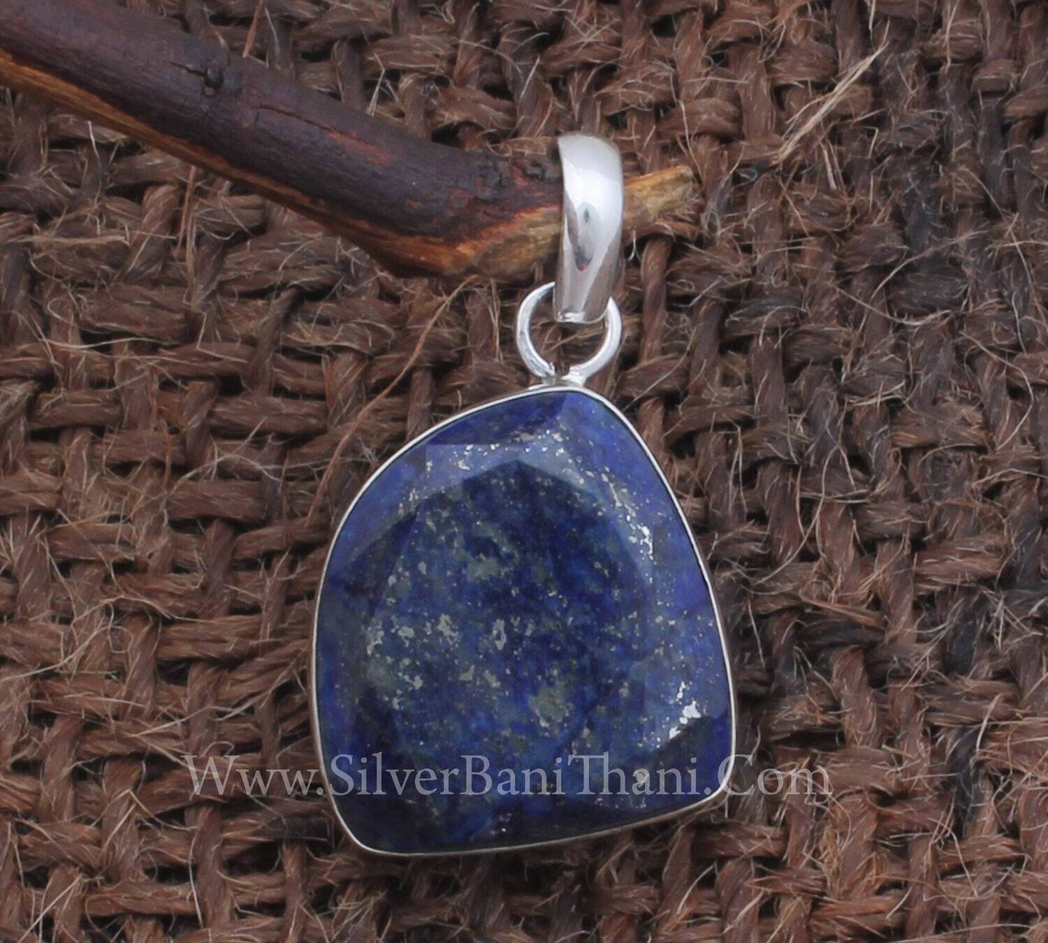 Fancy Gemstone Pendant Lapis Lazuli Necklace Pendant 925 Sterling Silver Solid Pendant Designer Handmade Gemstone Pendant Gift For Women