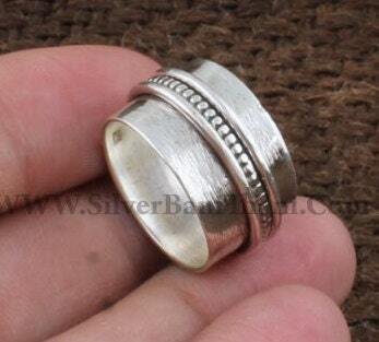 Spinner Ring, Sterling Silver Ring, All Time Spinner Ring, Best Selling Ring, Gift Item For Women's And Girls, Unique Gift Item, Boho Ring,