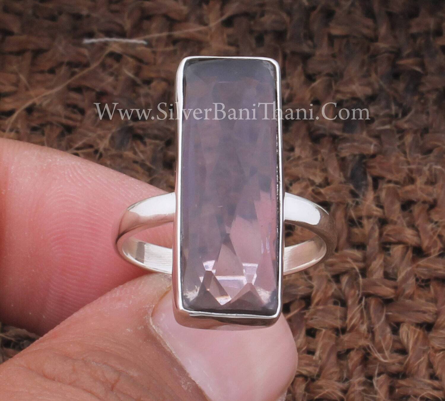 Natural Amethyst Ring Amethyst Silver Ring Solid 925 Sterling Silver Amethyst Ring For Women Boho Hippie Ring February Birthstone Ring Gift
