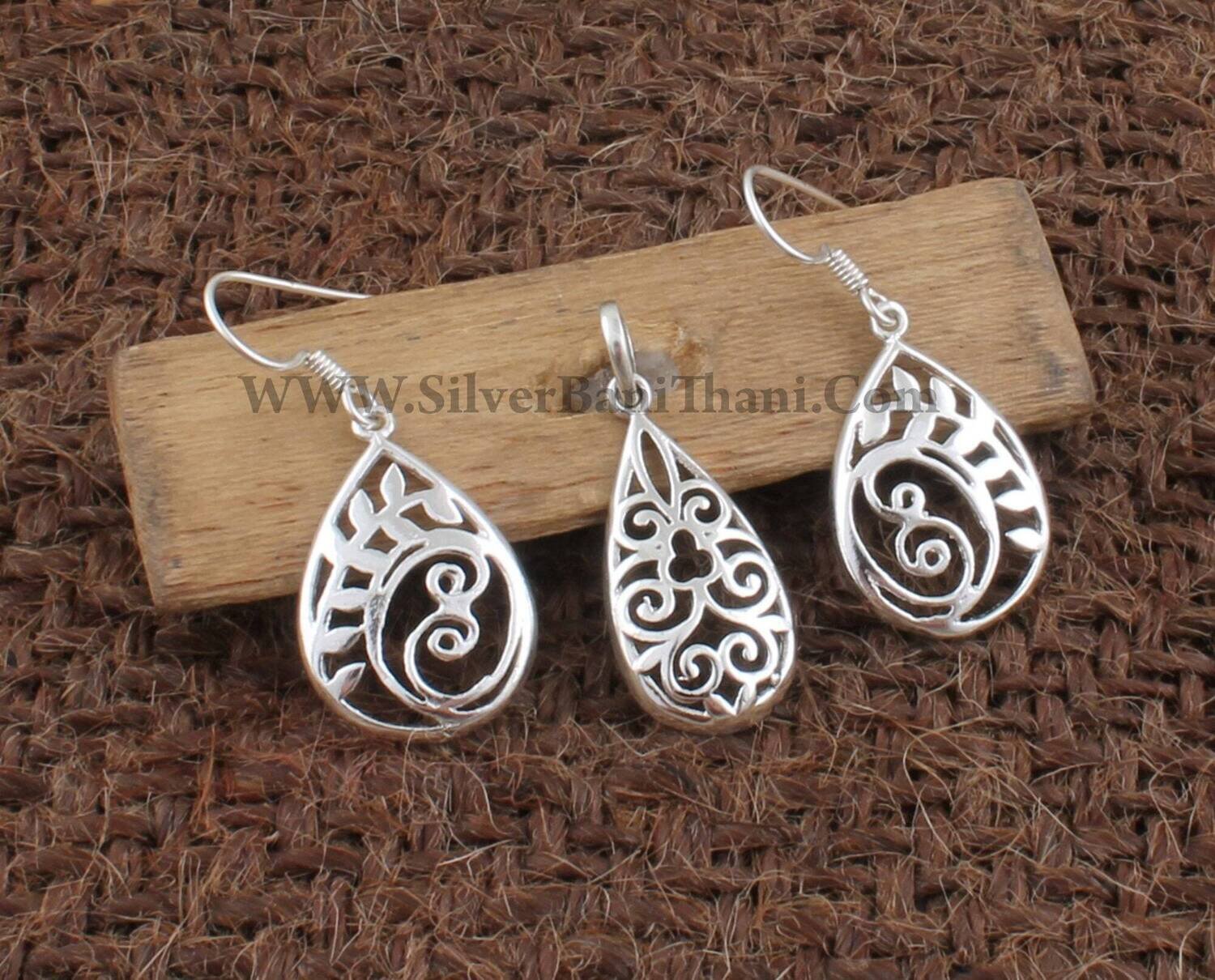 Filigree Silver Jewelry Set | 925 Sterling Silver Jewelry Set For Women | Present For Her | Designer Handmade Wedding Jewelry | Gift For Her