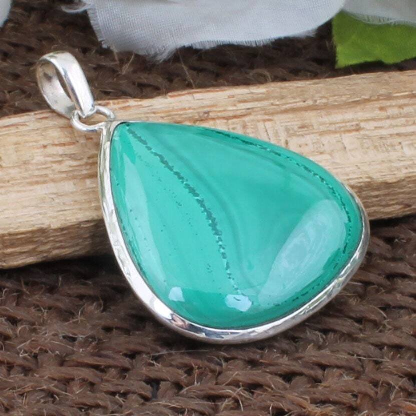 Malachite Necklace, Sterling Silver Necklace, Perfect Gift For Her, Malachite Necklace, Silver Necklace, Malachite jewelry, Best Gift Item