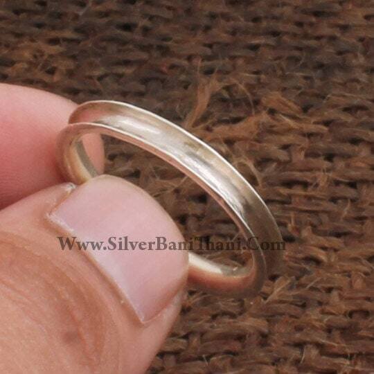 Solid Silver Band Ring Plain Silver Band 925 Sterling Solid Silver Band Ring Handmade Boho Band Ring  Thumb Band Ring  Gift For Her2022Etsy
