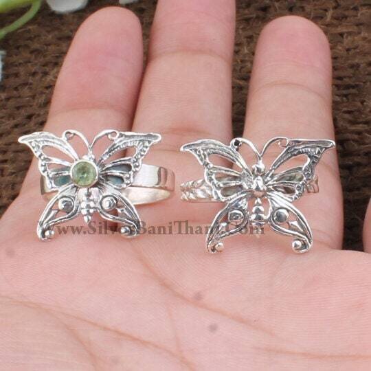 Butterfly Ring * 925 Sterling Solid Silver Ring * Boho Silver Ring * Gemstone Ring * Anniversary Ring Finger Ring * Gift Item Boho Ring2022
