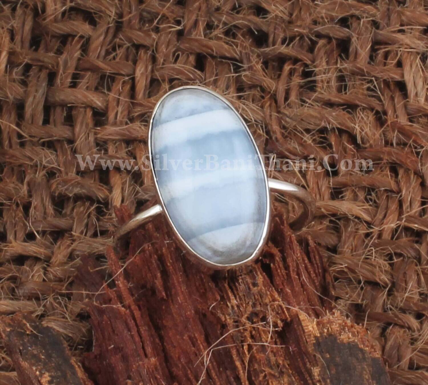 Blue Opal Oval Gemstone Silver Ring | 925 Sterling Solid Designer Silver Oval Ring| Handmade Weddings Jewelry Ring Gift For Idea Her
