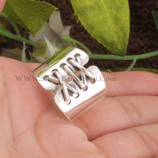 Solid Silver Band Ring Plain Silver Band 925 Sterling Solid Silver Band Ring Handmade Boho Band Ring  Thumb Band Ring  Gift For Her2022Etsy