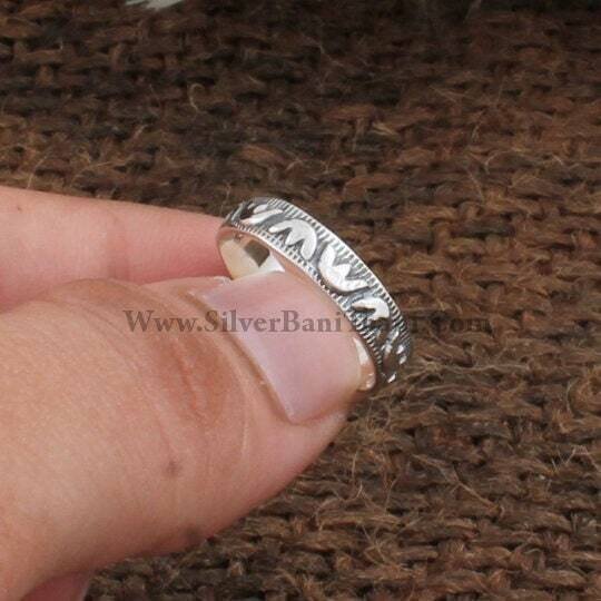 Sterling Silver Ring, Round Shape Band Ring, Best Gift Item Ring, Simple Band Ring, Silver Jewelry, Anniversary Gift, Gift For Her Sister