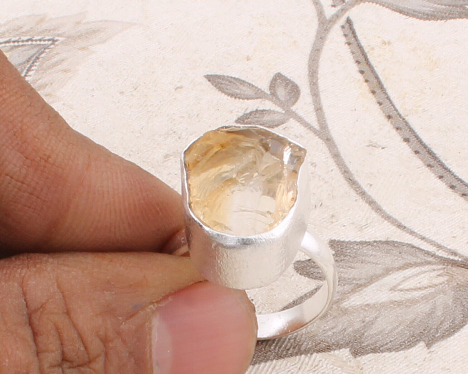 Citrine ring Raw Citrine ring November Birthstone ring Raw crystal ring Natural stone ring Raw gemstone ring Raw Crystal ring Scorpio ring