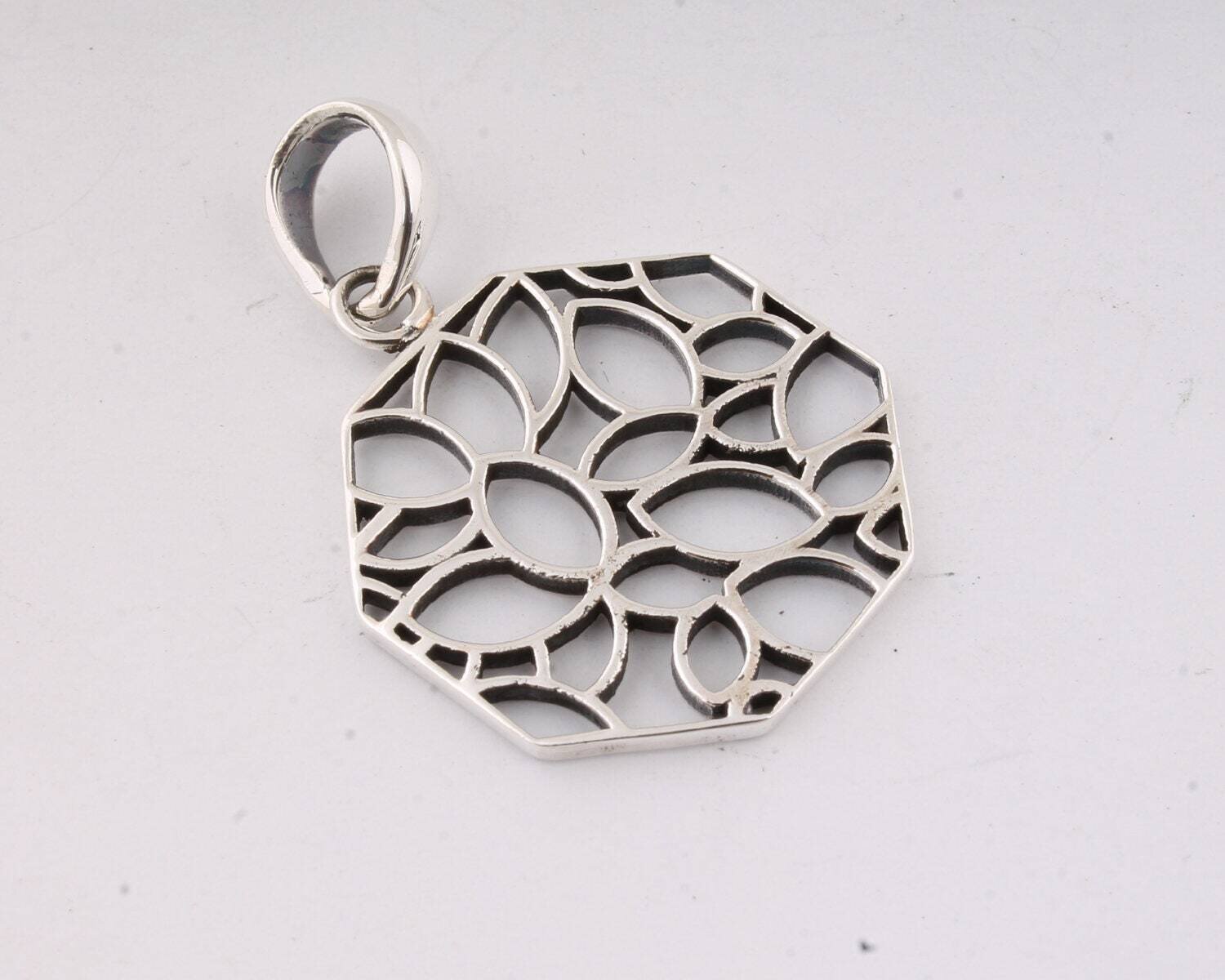 sterling silver Pendent-925 sterling silver pendant-plain silver pendant-handmade silver pendant-gift pendant Antique Silver ETSYCYBER2021