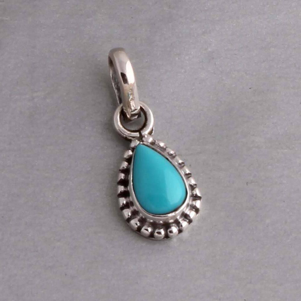 Sleeping Beauty Turquoise Pendant, Healing Stone Blue Turquoise Gemstone Pendant &amp; Cabochon Stone Boho Pendant - Weeding For GiftBirthstone