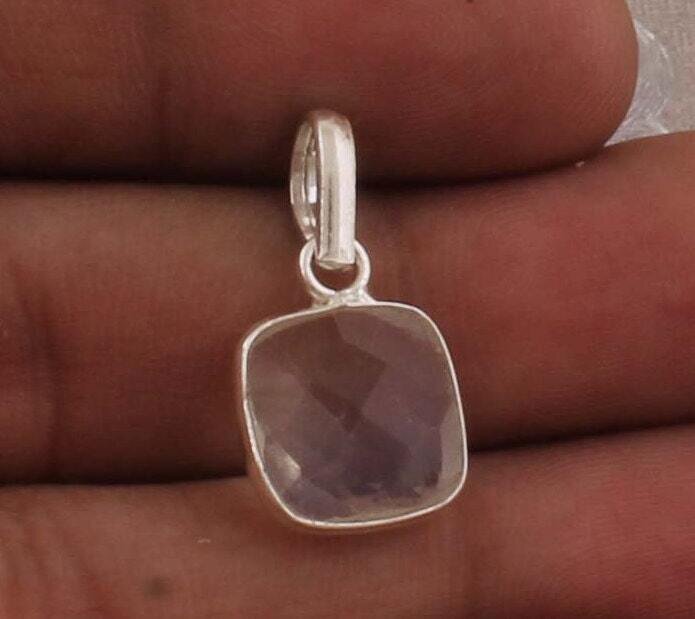 Beautiful Crystal Top Quality Gemstone Pendant 925-Sterling Silver Pendant,Antique Silver Pendant,Small Size Pendant, Girls Pendant