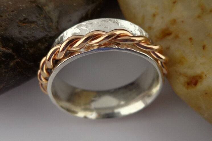 Spinner Textured Meditation Ring With Handcrafted Plain Boho Ring 925-Sterling Solid,Silver Ring Lovely Gift Item Ring Thumb RingCyber2021