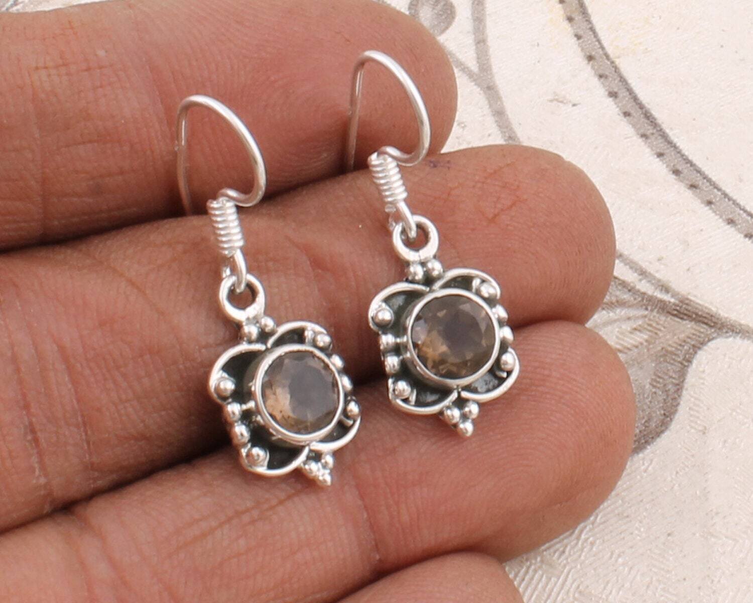 Yellow Citrine Quartz Earrings - Silver Dangle Earrings - Drop Earrings - stone Earrings - Citrine Earrings - Citrine JewelleryCyber2021