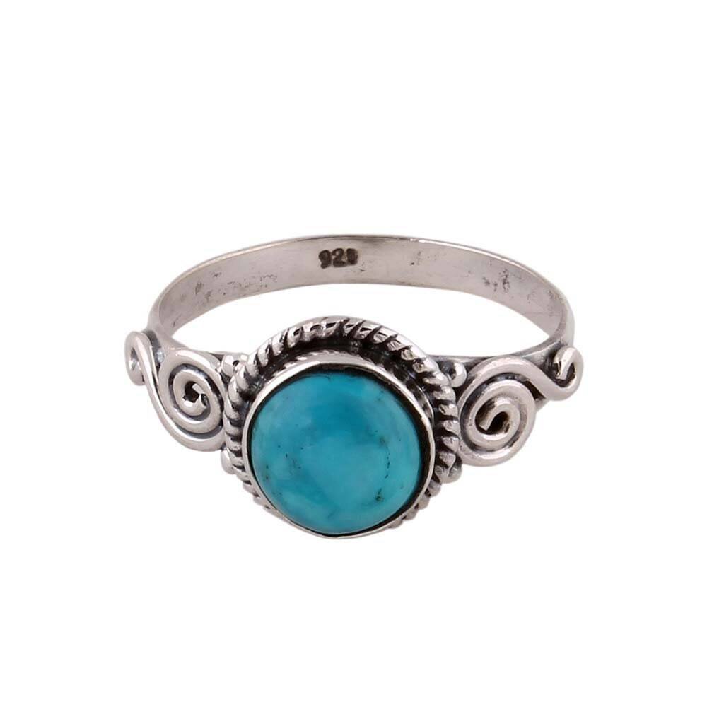 Beauty Turquoise Ring Sterling Silver Sleeping, Sleeping Beauty, Sterling 925 Ring, Adjustable Ring, Silver Ring, Turquoise RingCyber2021