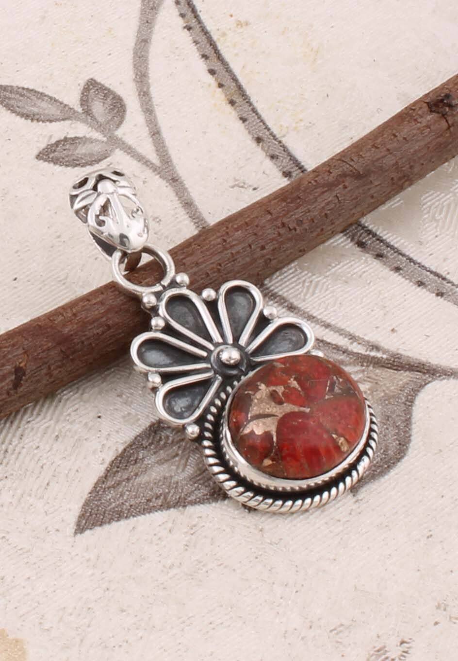 Turquoise Pendant, Sterling Silver Pendant, , Turquoise Jewelry, Boho Pendant, 925 SterlingCyber2021Bestseller2021EtsyBirthstone
