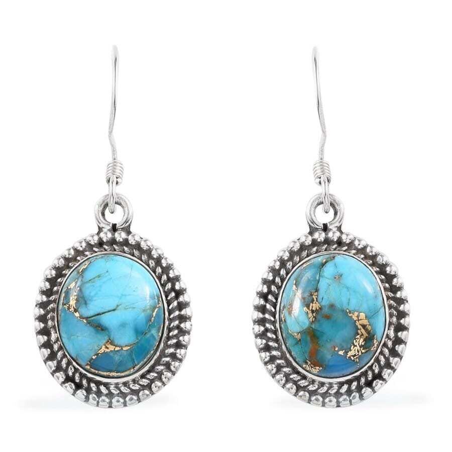 Gift For You ! 925-Sterling Solid Silver Earring With Turquoise AAA+Quality Gemstone Earring Handcrafted Boho EarringBestseller2021Etsy