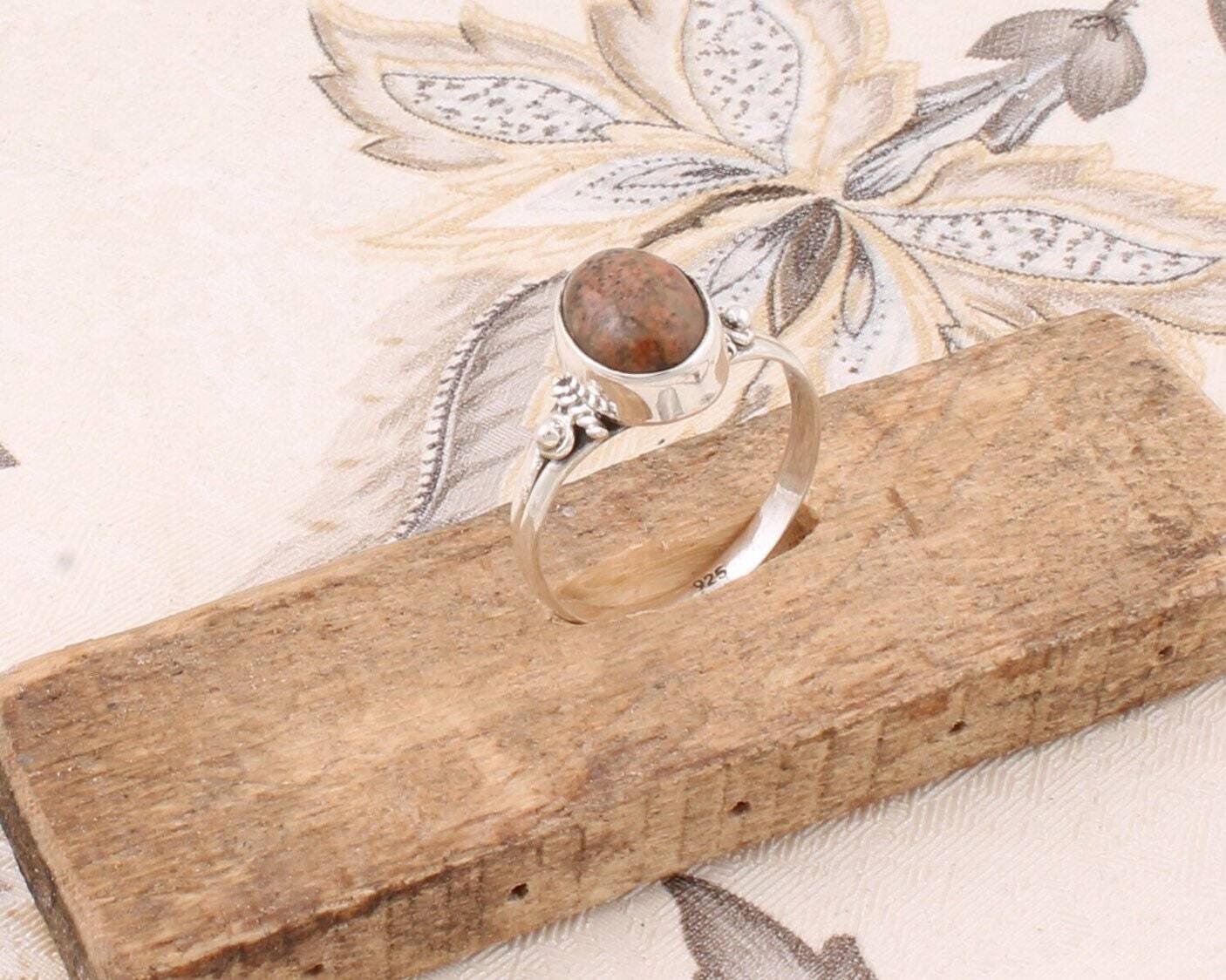 Gift For You ! Solid 925 Sterling Silver Ring Composite Turquoise Gemstone Ring Cabochon Stone Boho Ring Index Finger RingBestseller2021Etsy