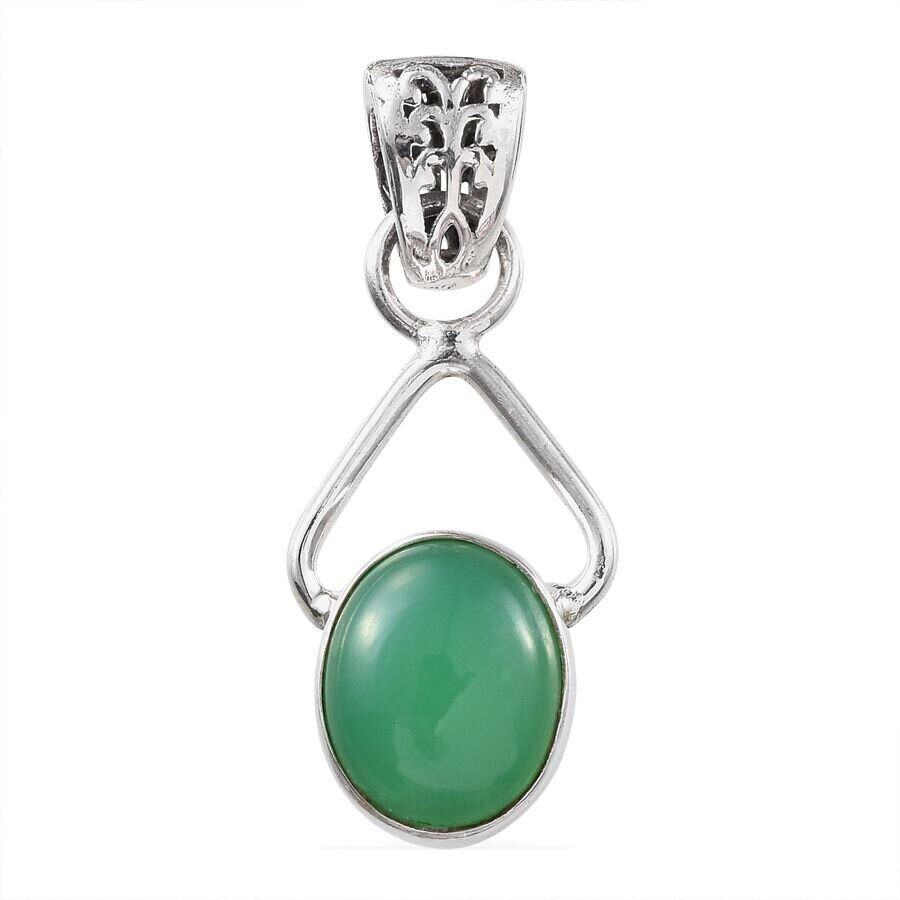 Natural Green Jade Gemstone Pendant Cabochon Opaque Stone Boho Pendant 925-Sterling Solid Silver Pendant Gift For her Etsy Cyber-2021
