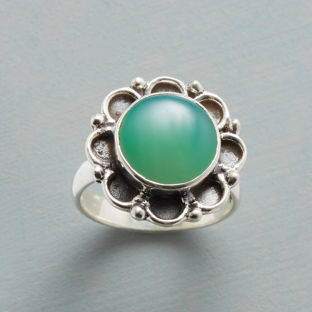 Top Quality Green Onyx Gemstone Handcrafted Ring Cabochon Stone Boho Ring 925-Antique Solid Silver Ring,Index Finger Ring Etsy Cyber-2021
