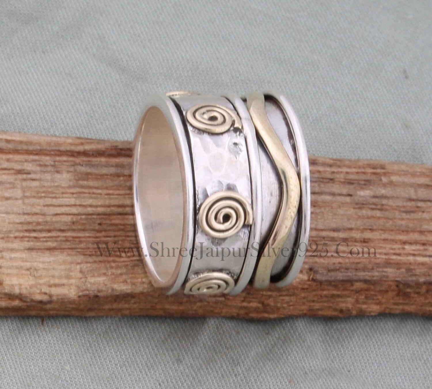 925 Sterling Silver Ring (SPINNER RING)- -Meditation Ring- Silver Spinner Ring-925 Sterling Silver thumb Ring-Silver Band Ring top selling p