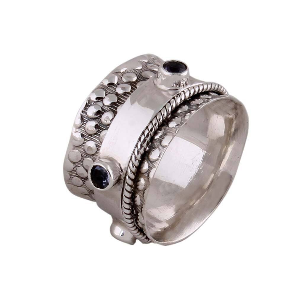 925 sterling silver RING (SPINNER RING)-Silver Meditation Ring Antique Silver ETSYCYBER2021Cyber2021Bestseller2021EtsyBirthstone