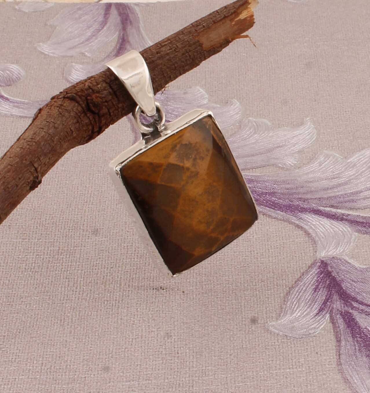 Amazing Tiger-Eye Top Quality Gemstone Pendant 925-Sterling Silver Pendant Antique Silver Pendant,Wedding Pendant Gift Item PendantCyber2021