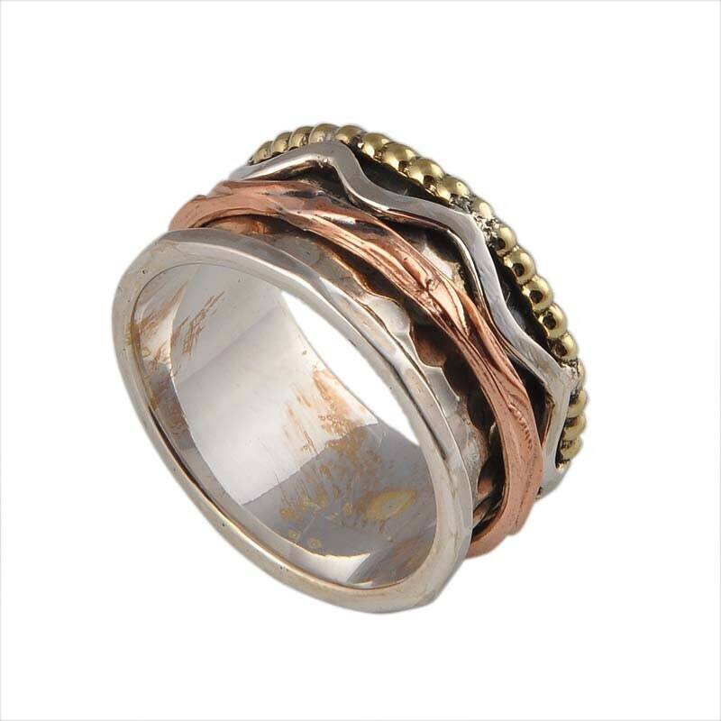 925 Sterling Silver Ring (SPINNER RING)- -Meditation Ring- Silver Spinner Ring-925 Sterling Silver thumb Ring-Silver Band Ring ETSYCYBER2021
