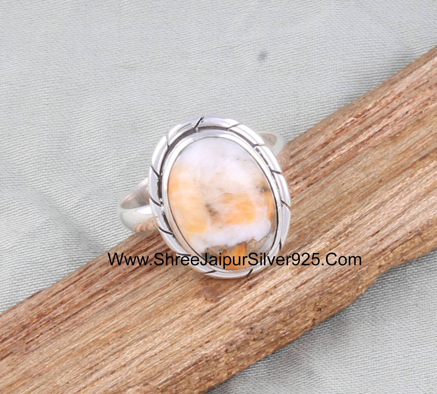 Oyster Copper Turquoise Solid 925 Sterling Silver Ring For Women, Handmade Mix Oyster Oval Stone Ring For Wedding Anniversary Gift For Her