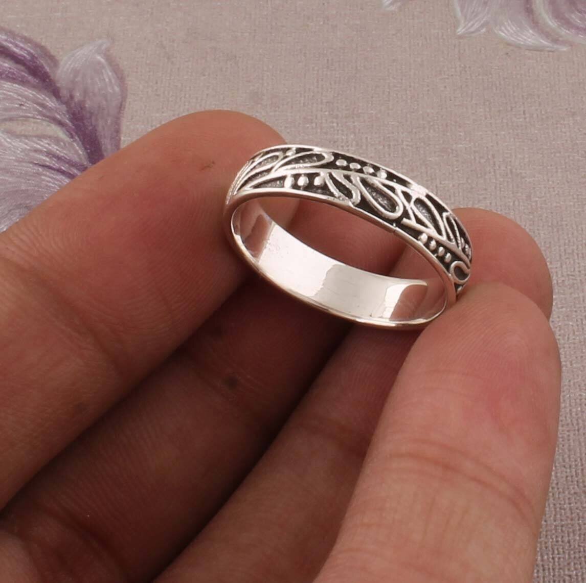 Big Size 925 Sterling Silver Ring (SPINNER RING)- Silver Spinner Ring-925 Sterling Silver Thumb Ring-Silver Band RingCyber2021Birthstone