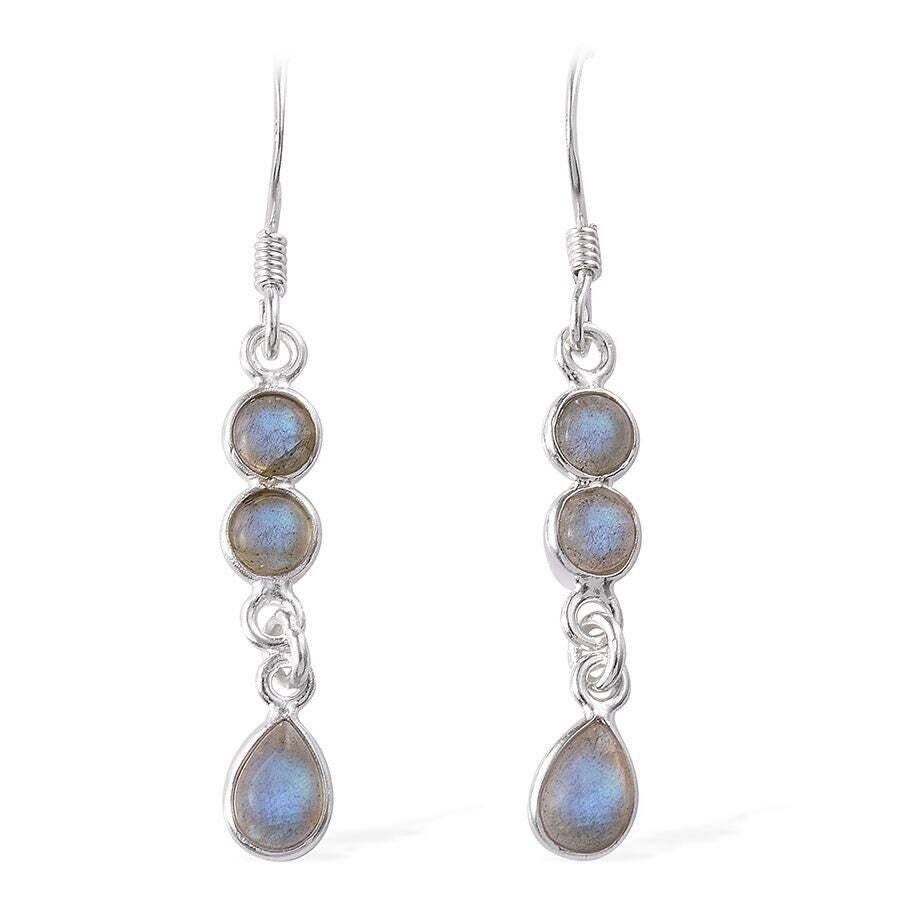 Rainbow Moonstone AAA+Quality Gemstone Earring 925 - Adjustable Silver Earring, Antique Silver Earring, Sterling Earring Etsy Cyber -2021