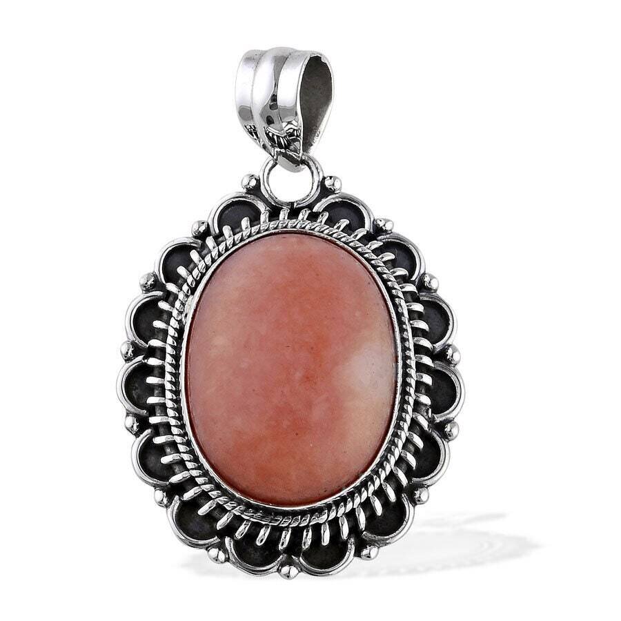 Natural Amazing Pink Opal Gemstone Handcrafted Pendant Oval,Opaque Stone Boho Pendant 925-Antique Silver Pendant Christmas  Etsy Cyber-2021