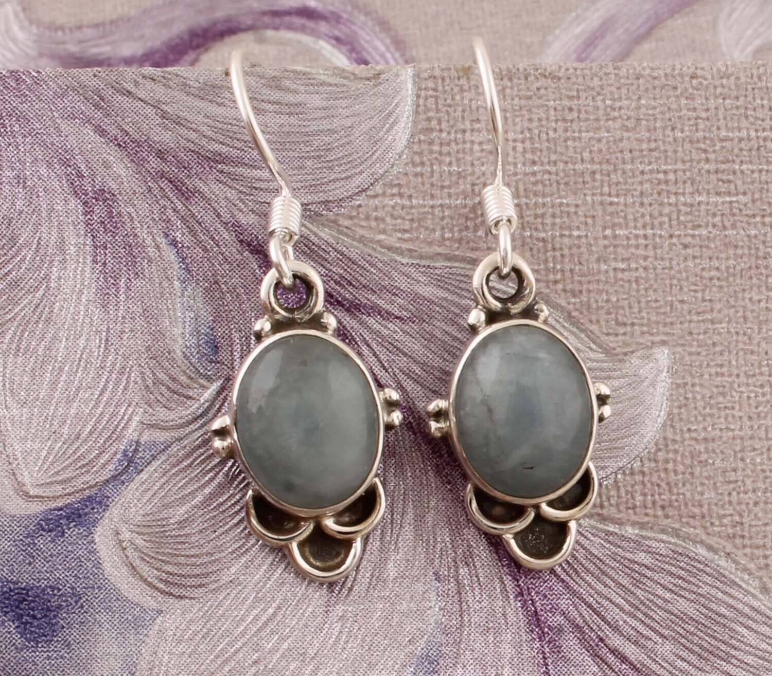 Natural Labradorite Top Quality Gemstone Earring,925-Sterling Silver Earring,Wedding Earring,Antique Silver Earring,Anniversary Gift Earring