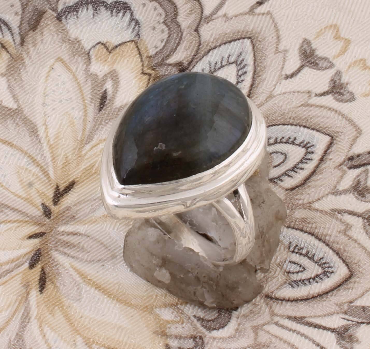 Labradorite  Ring Cabochon  RingBirthstone