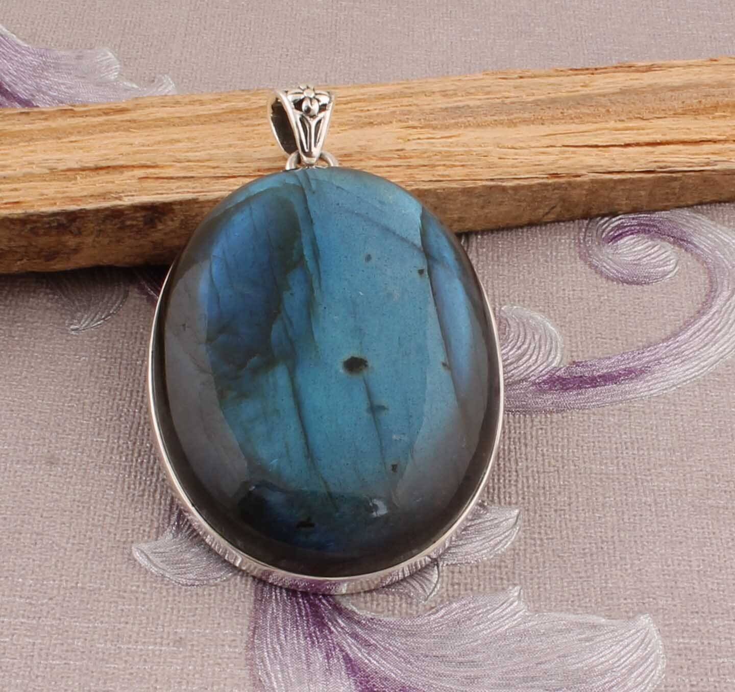 Amazing Labradorite Top Quality Gemstone Pendant 925-Sterling Silver Pendant,Antique Silver Pendant,Wedding Pendant Teardrop Pendant